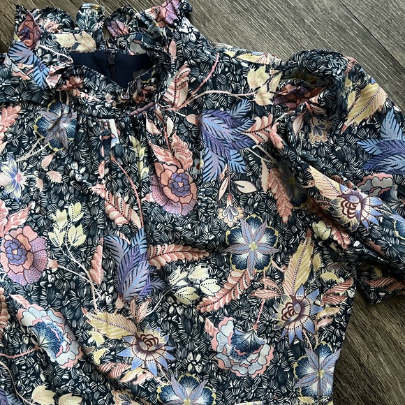 Julia Jordan Ruffle Neck Floral Dress - Picture 2 of 5